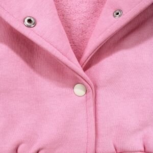 Kız Çocuk Ekru Pembe 3 İp Kolej Hırka