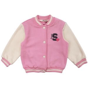 Kız Çocuk Ekru Pembe 3 İp Kolej Hırka