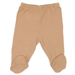 Unisex Kahve Bej Yaprak Desenli 3'lü Tek Alt Set