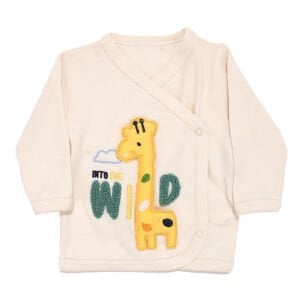 Erkek Bebek Ekru Yeşil Zürafa 5'li Hastane Çıkış Seti