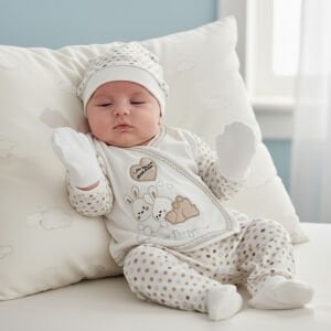 Chery Kahve 7 li Erkek Bebek Hastane Çıkış Seti