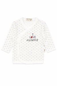 Unisex Ekru I Love My Family Yazılı Puanlı 5'li Hastane Çıkış Seti