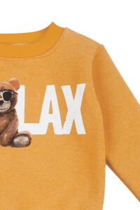 Erkek Çocuk Sarı Relax Ayılı 2'li Polar Takım