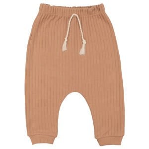 Erkek Bebek Ekru Kahve Filli Desenli 2'li Takım