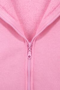 Kız Cocuk Pembe Colorful Kapüşonlu Hırka