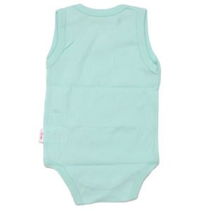 Unisex Su Yeşili Raporlu Askılı Zıbın