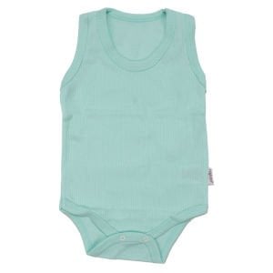 Unisex Su Yeşili Raporlu Askılı Zıbın
