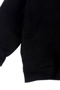 Kız Cocuk Siyah Colorful Kapüşonlu Hırka