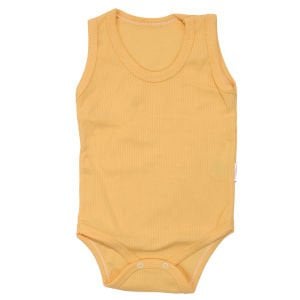 Unisex Sarı Raporlu Askılı Zıbın