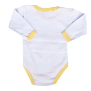 Unisex Sarı Arılı Baskılı Uzun Kollu Zıbın
