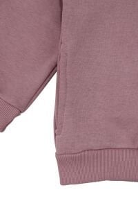 Kız Cocuk Mürdüm Luckies Yazılı 3 İp Kapüşonlu Hırka