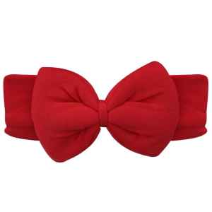 Kız Bebek Fiyonk Kırmızı Bandana