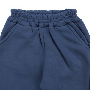 Erkek Çocuk Mavi Cepli Ayı Armalı Üç İp 2'li Takım