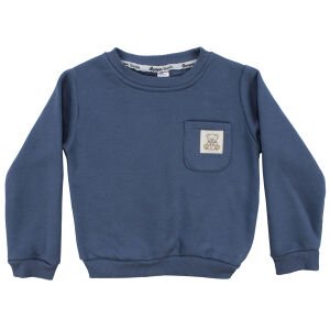 Erkek Çocuk Mavi Cepli Ayı Armalı Üç İp 2'li Takım