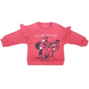 Kız Bebek Koyu Pembe Mikili Leopar Desenli 2'li Polar Takım