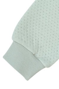 Kız Bebek Su Yeşili Kapitoneli Kapüşonlı Çıtçıtlı Me Nakışlı Hırka