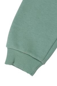 Erkek Cocuk Yeşil Happy Camper Yazılı 3 İp Kapüşonlu