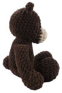 Amigurumi Acı Kahve Renk Kadife Ayıcık Oyuncak