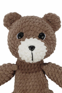 Amigurumi Kahve Renk Kadife Ayıcık Oyuncak