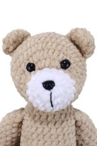 Amigurumi Bej Renk Kadife Ayıcık Oyuncak