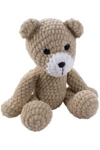 Amigurumi Bej Renk Kadife Ayıcık Oyuncak