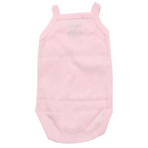 Pembe Jakarlı İp Askılı Çıtçıtlı Zıbın