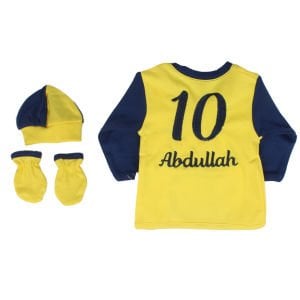 Unisex Taraftar FB Fenerbahçe İsme Özel 4 Parça Takım 0-3 Ay