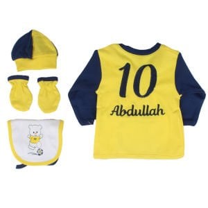 Unisex Taraftar FB Fenerbahçe İsme Özel 5 Parça Takım 0-3 Ay