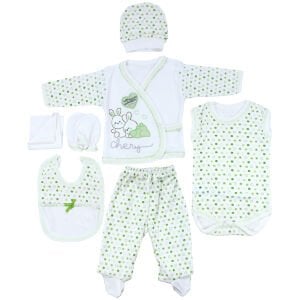 Chery Yeşil 7 li Bebek Hastane Çıkış Seti