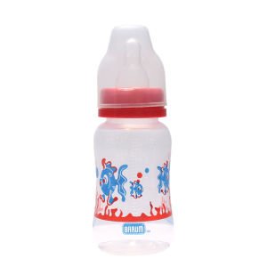 Barum Kırmızı Balıklı Desenli Biberon 150 ml