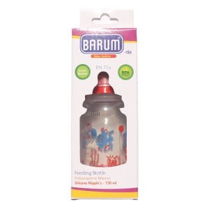 Barum Kırmızı Balıklı Desenli Biberon 150 ml