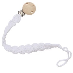 Amigurumi Örgü Halka Desenli Emzik Askısı