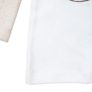 Erkek Bebek Ekru Bej Uçak Desenli 2'li Takım