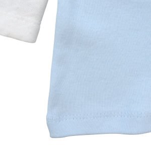 Erkek Bebek Beyaz Mavi Uçak Desenli 2'li Takım