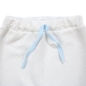 Erkek Bebek Beyaz Mavi Uçak Desenli 2'li Takım