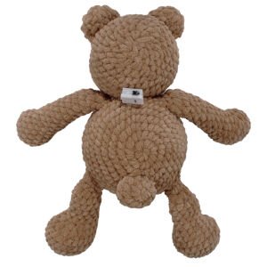 Amigurumi Kahve Gözlüklü Ayıcık Gece Lambası Pilli Aksesuar Oyuncak