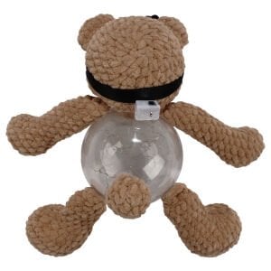 Amigurumi Kahve Bandanalı Ayıcık Gece Lambası Pilli Aksesuar Oyuncak