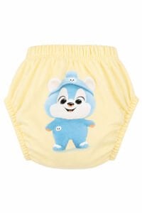Unisex Sarı Mavi Ayılı Alıştırma Külodu