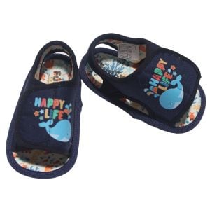 Erkek Bebek Laci Happy Life Baskılı Sandalet