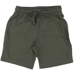 Unisex Yeşil Düz Penye İpli Şort