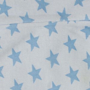 Erkek Bebek Mavi Yıldız Baskılı Çıtçıtlı Pijama Takımı