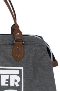 Mother Bag Baskılı Geniş Hacimli Gri Anne Bebek Bakım Omuz Çantası