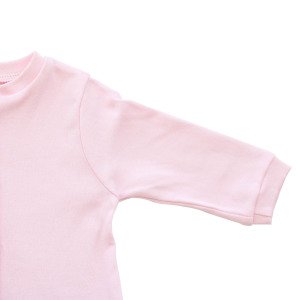 Sade Pembe Bereli Eldivenli Bebek Tulum