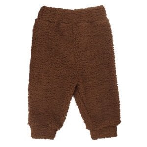 Unisex Kahve Peluş Kulaklı Kapşonlu Hırkalı İkili Takım