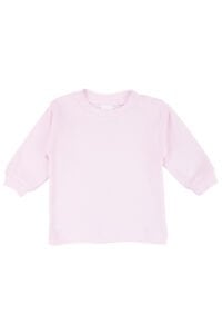 Kız Bebek Pembe Sade Uzun Kol Çıtçıtlı Body