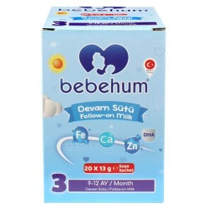 Bebehum 3 Numara Tek Kullanımlık Bebek Devam Sütü 20 Adet