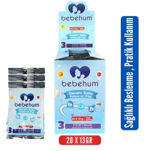 Bebehum 3 Numara Tek Kullanımlık Bebek Devam Sütü 20 Adet