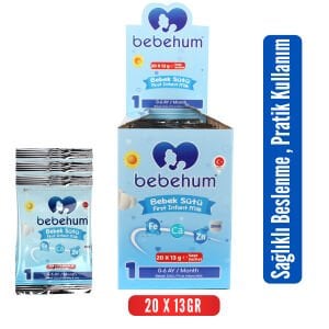 Bebehum 1 Numara Tek Kullanımlık Bebek Devam Sütü 20 Adet