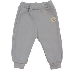 Unisex Gri Kuzu Nakışlı Üç İp İkili Takım