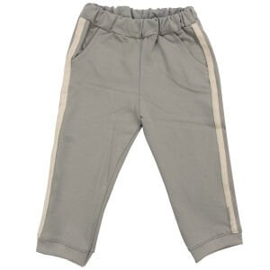 Erkek Bebek Gri Şişme Yelekli Ayı Nakışlı Üçlü Takım